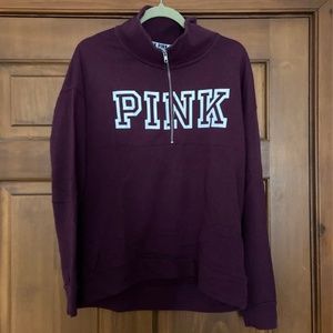 Victoria's Secret PINK Plum Quarter Zip